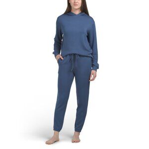 SOFTIES Indigo 2pc Puredream Long Sleeve Hoodie And Joggers Set